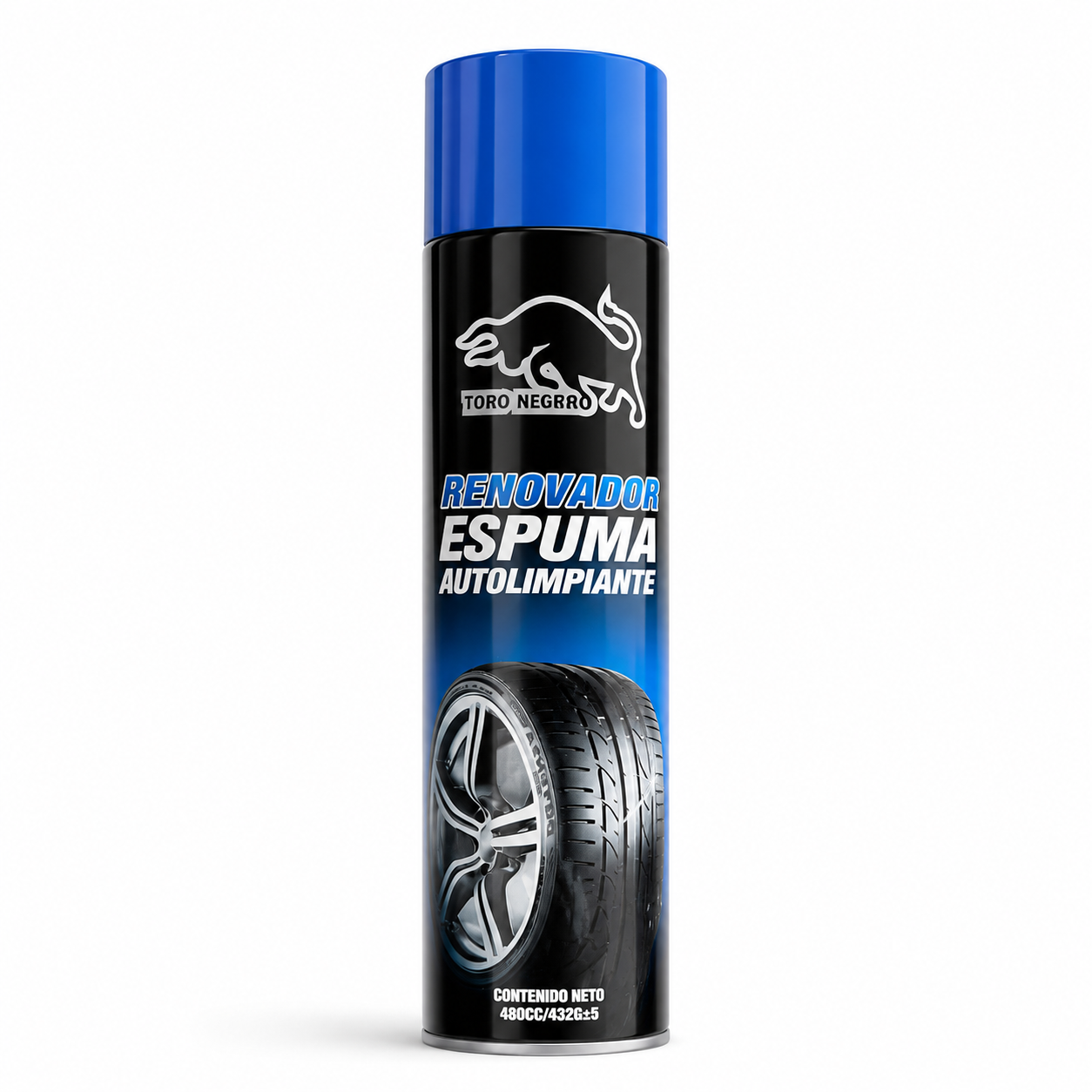 Espuma Renovadora para Neumáticos Toro Negro 480 cc