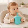 Vaso Silicona Con Rosca Y Bombilla Con Asa Bebé