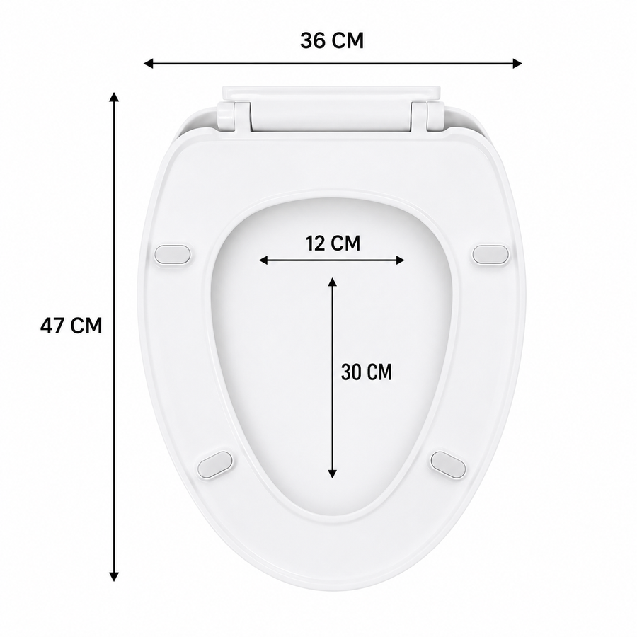 Tapa Asiento Caída Lenta Wc Marca Yts Asiento De Baño Y00397 - detalle del producto