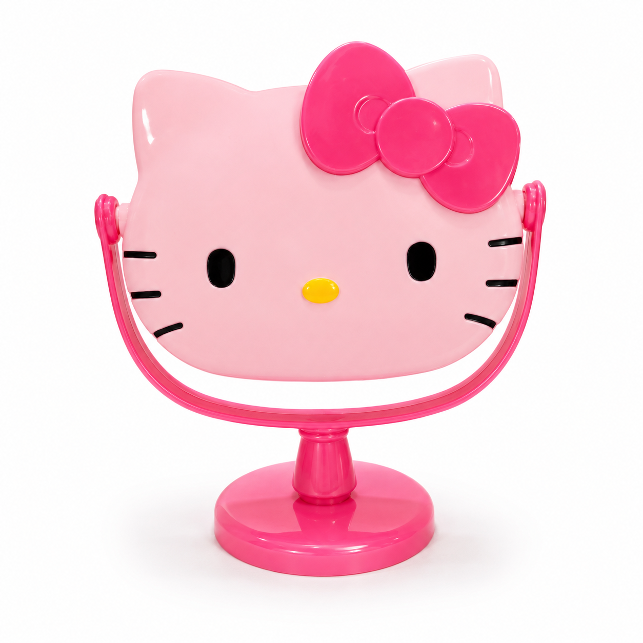 Espejo De Tocador Colección Hello Kitty Gatito Kawaii Marco - variante blanco