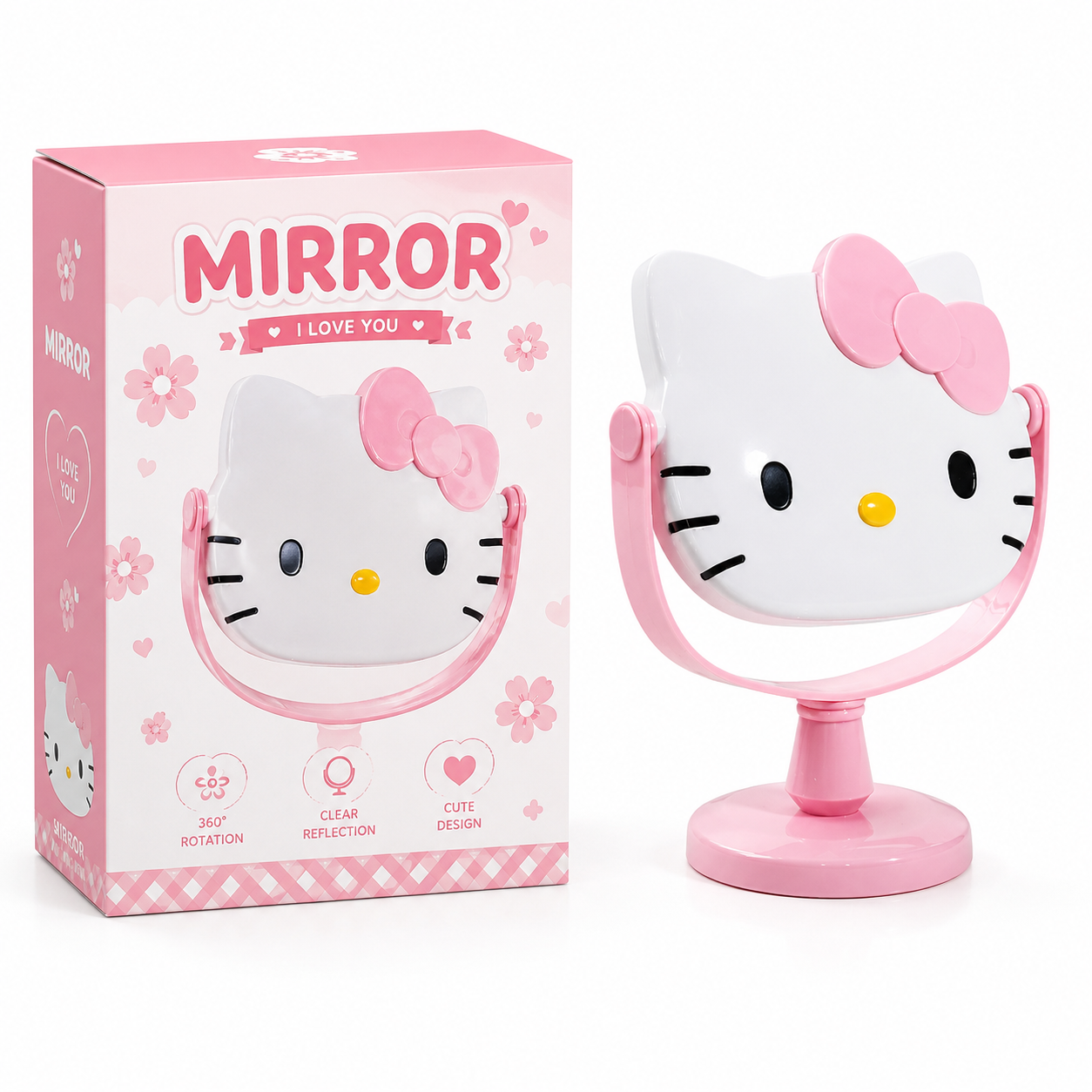 Espejo De Tocador Colección Hello Kitty Gatito Kawaii Marco - vista 4 del producto