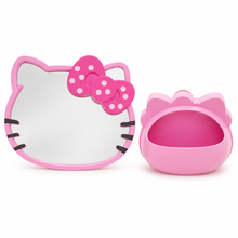 Espejo De Tocador Con Porta Cosmeticos Hello Kitty - variante blanco