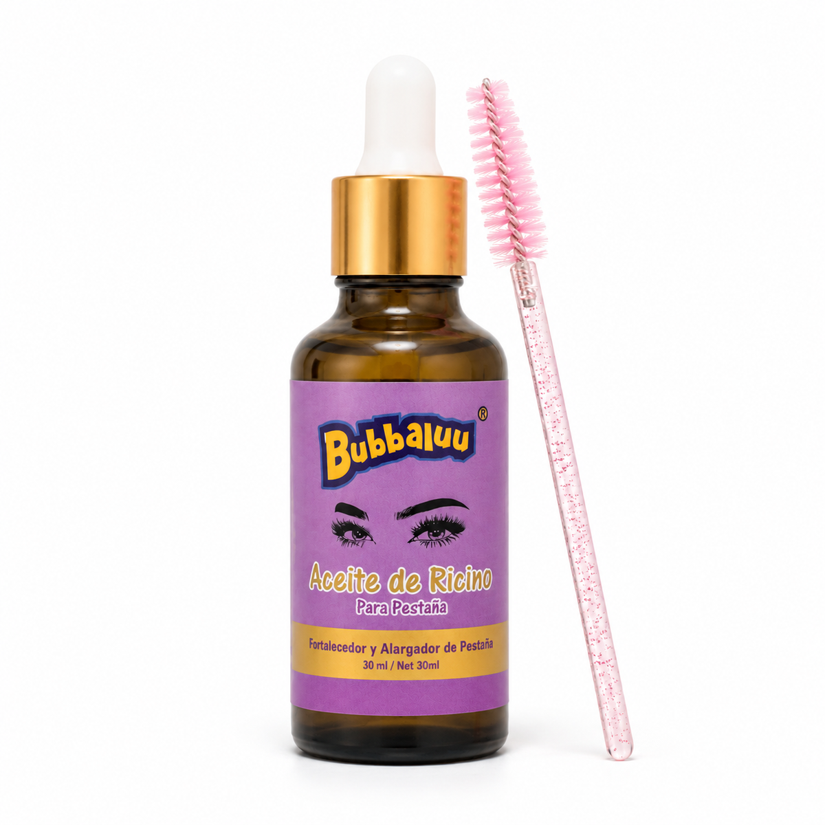 Aceite de Ricino Bubbaluu para Pestañas 30 ml
