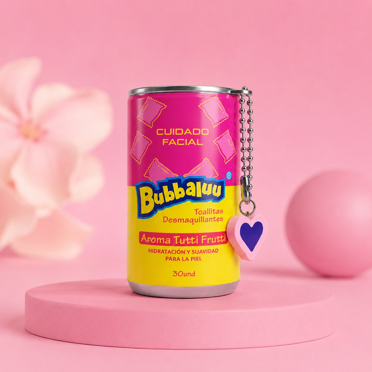 Toallitas Desmaquillantes Bubbaluu Tutti Frutti 30 Unidades