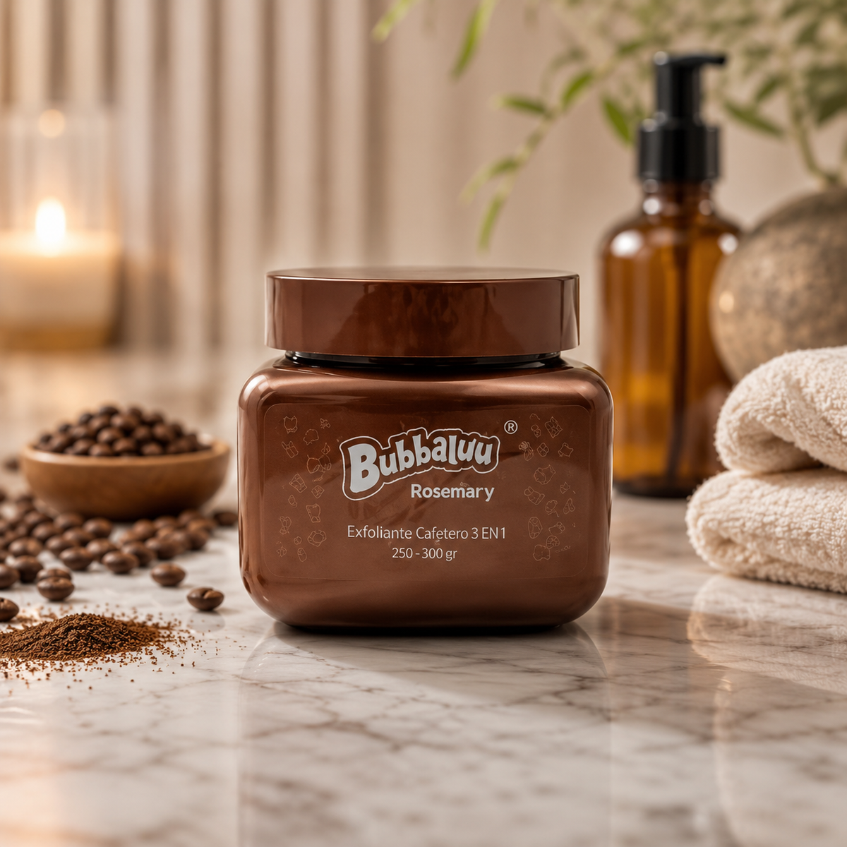Exfoliante Capilar Bubbaluu Reania Café 350 g