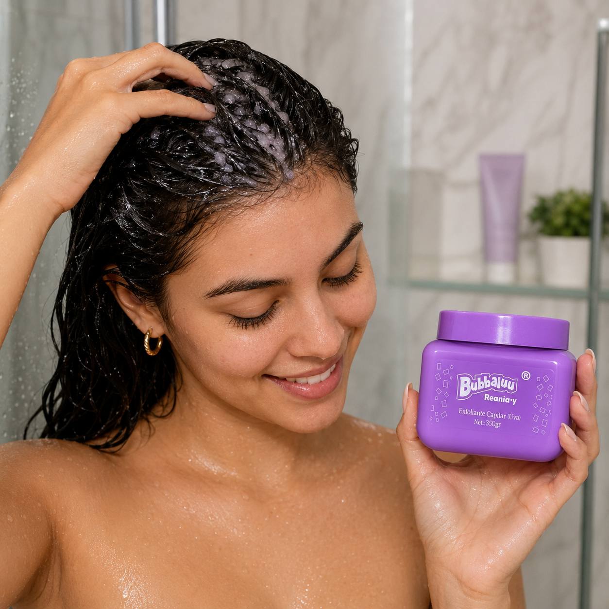 Exfoliante Capilar Bubbaluu Reania Uva 350 g