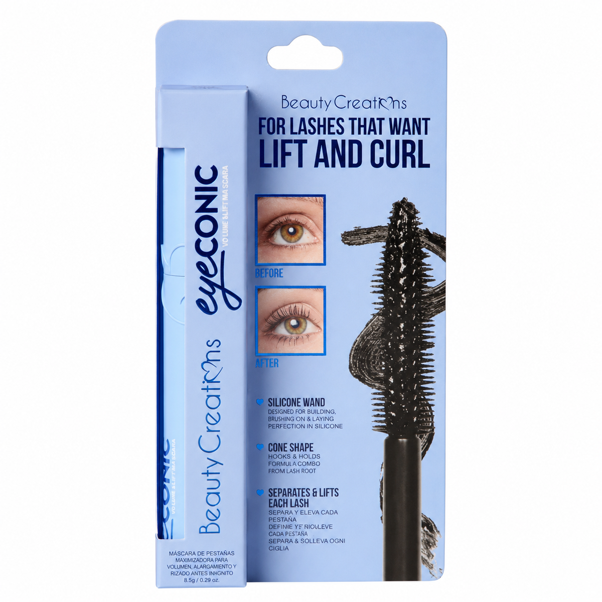 Máscara de Pestañas Beauty Creations Lift & Curl