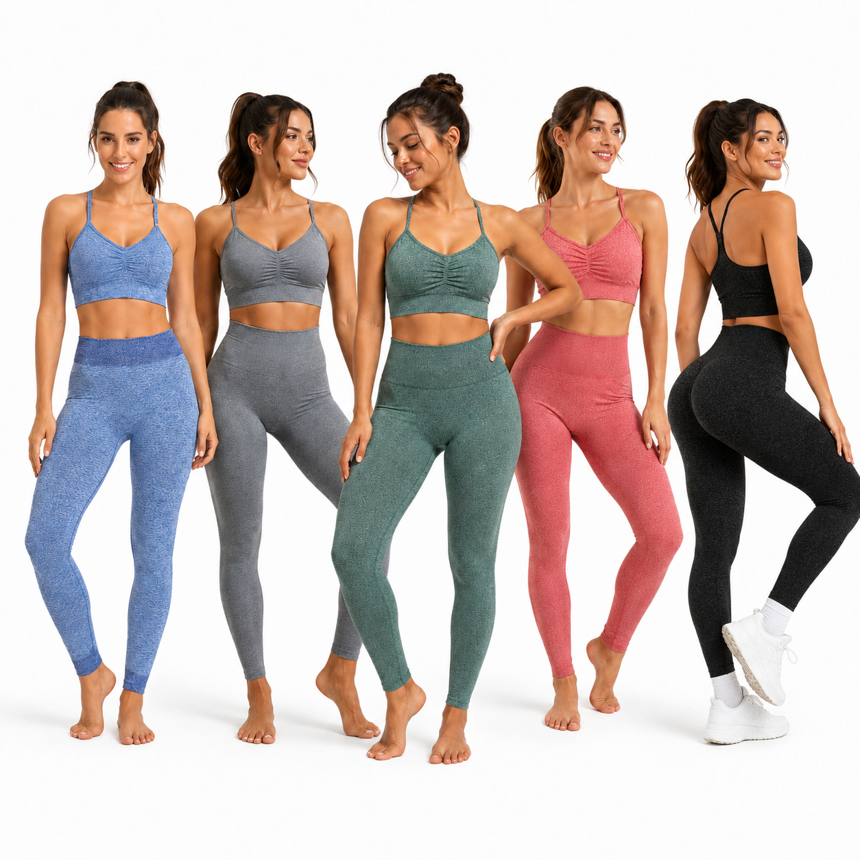 Conjunto Deportivos Calza + Top Peto Levanta Cola STANDAR - variante NEGRO