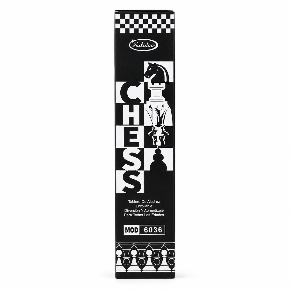 Tablero Ajedrez Profesional 35x35cm Enrollable Chess - vista 3 del producto