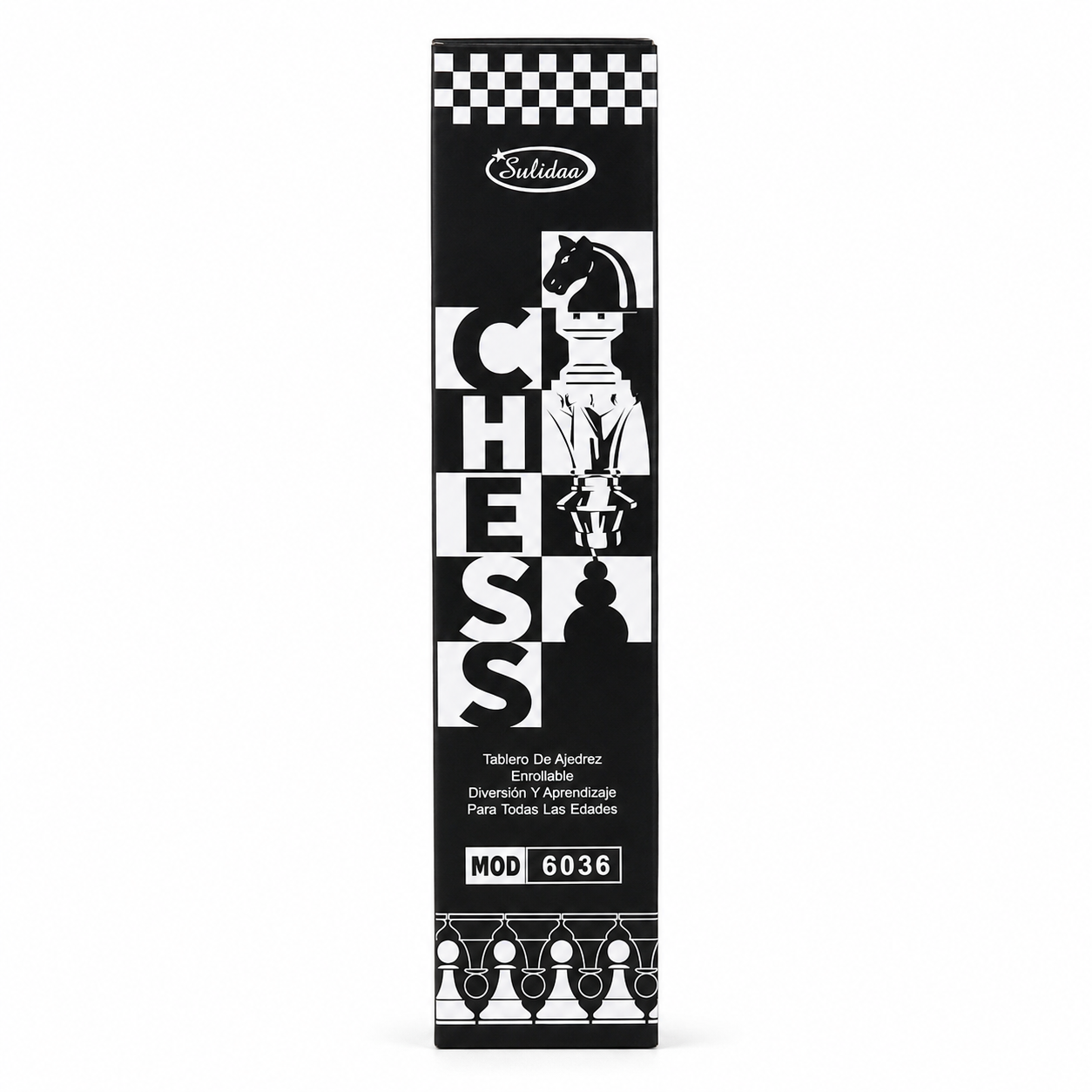 Tablero Ajedrez Profesional 35x35cm Enrollable Chess - vista 3 del producto
