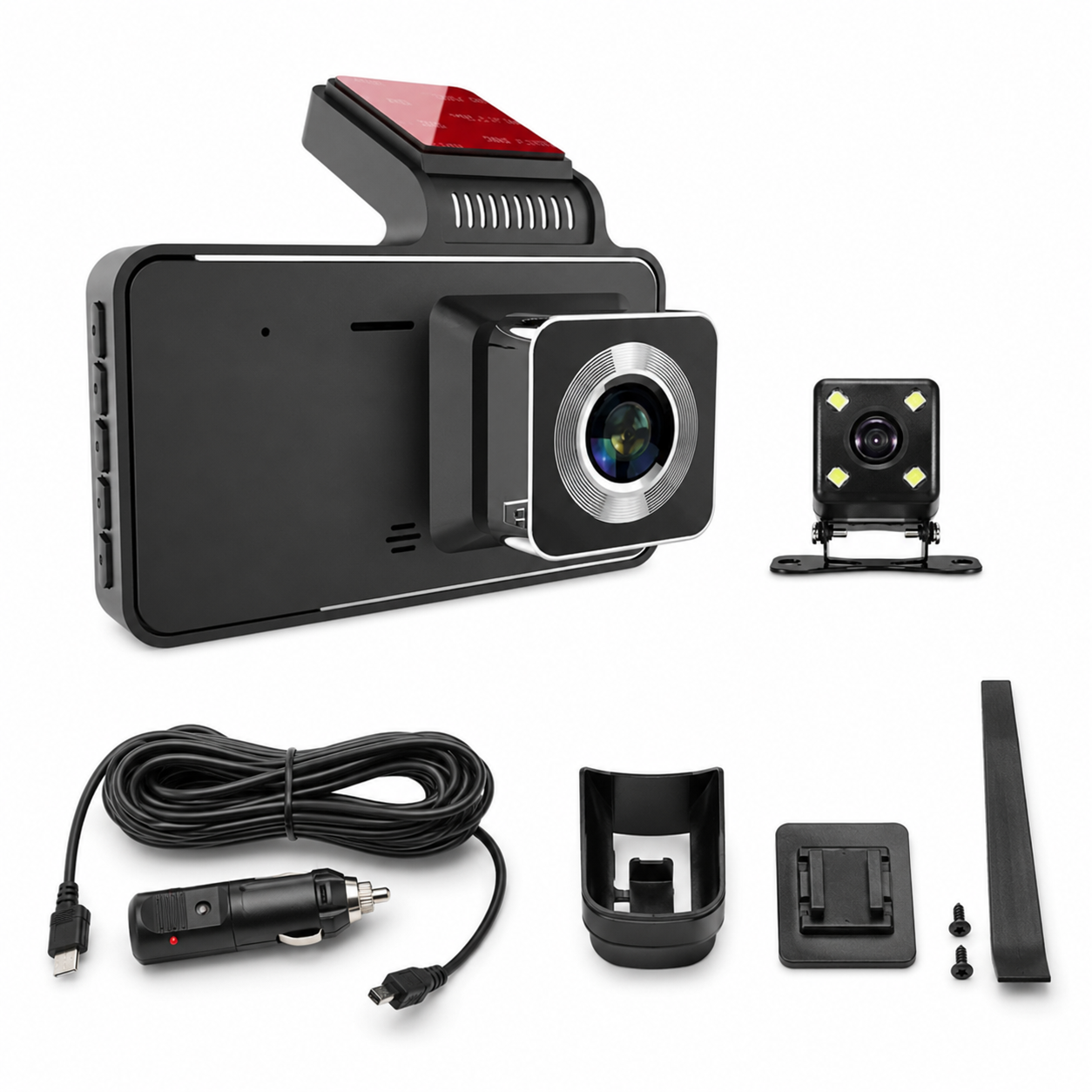 Cámara Frontal Y Retroceso Auto Seguridad Nocturna Full Hd nueva - detalle del producto