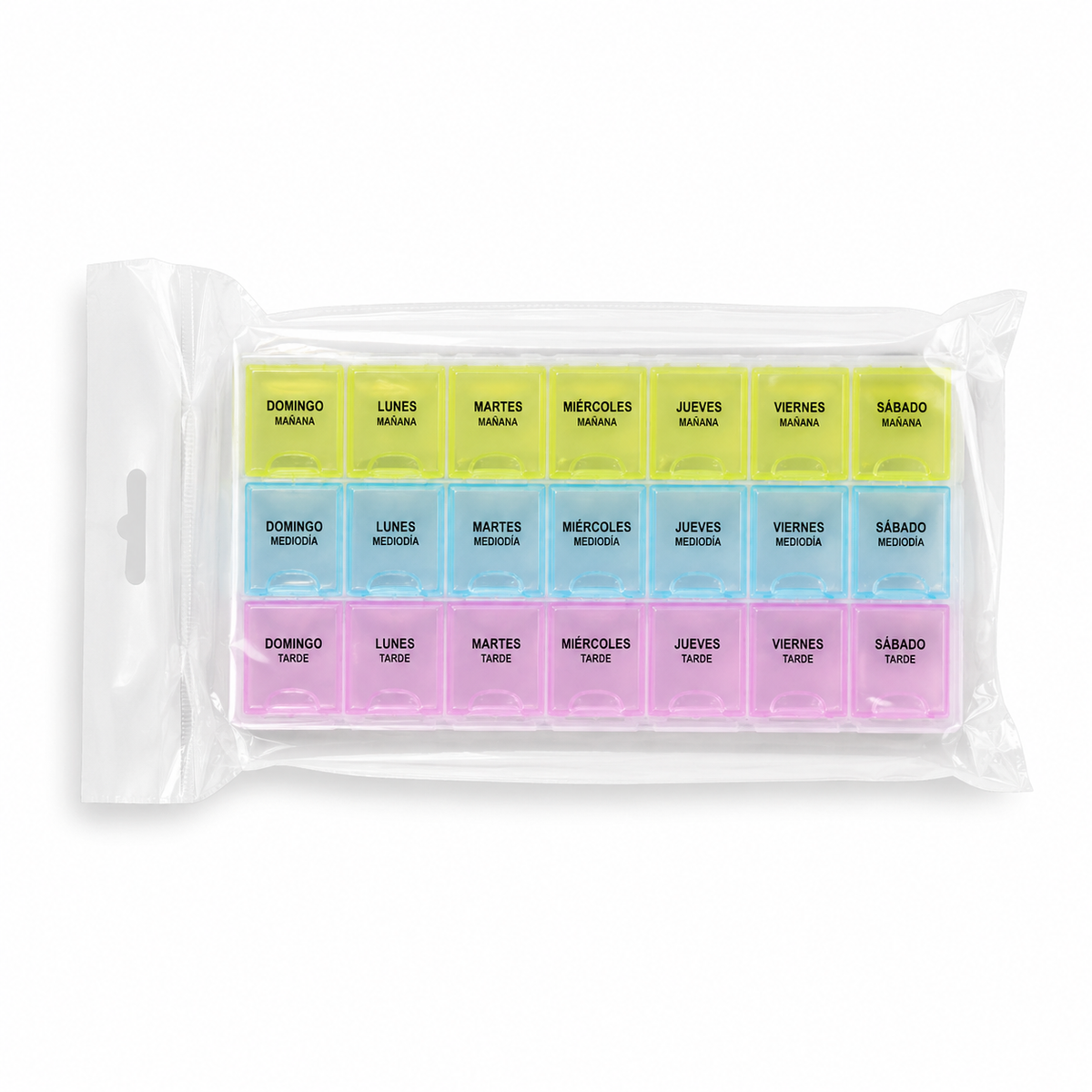 Pastillero Mañana Tarde Noche Organizador Pastillas 3 Tomas - vista 3 del producto
