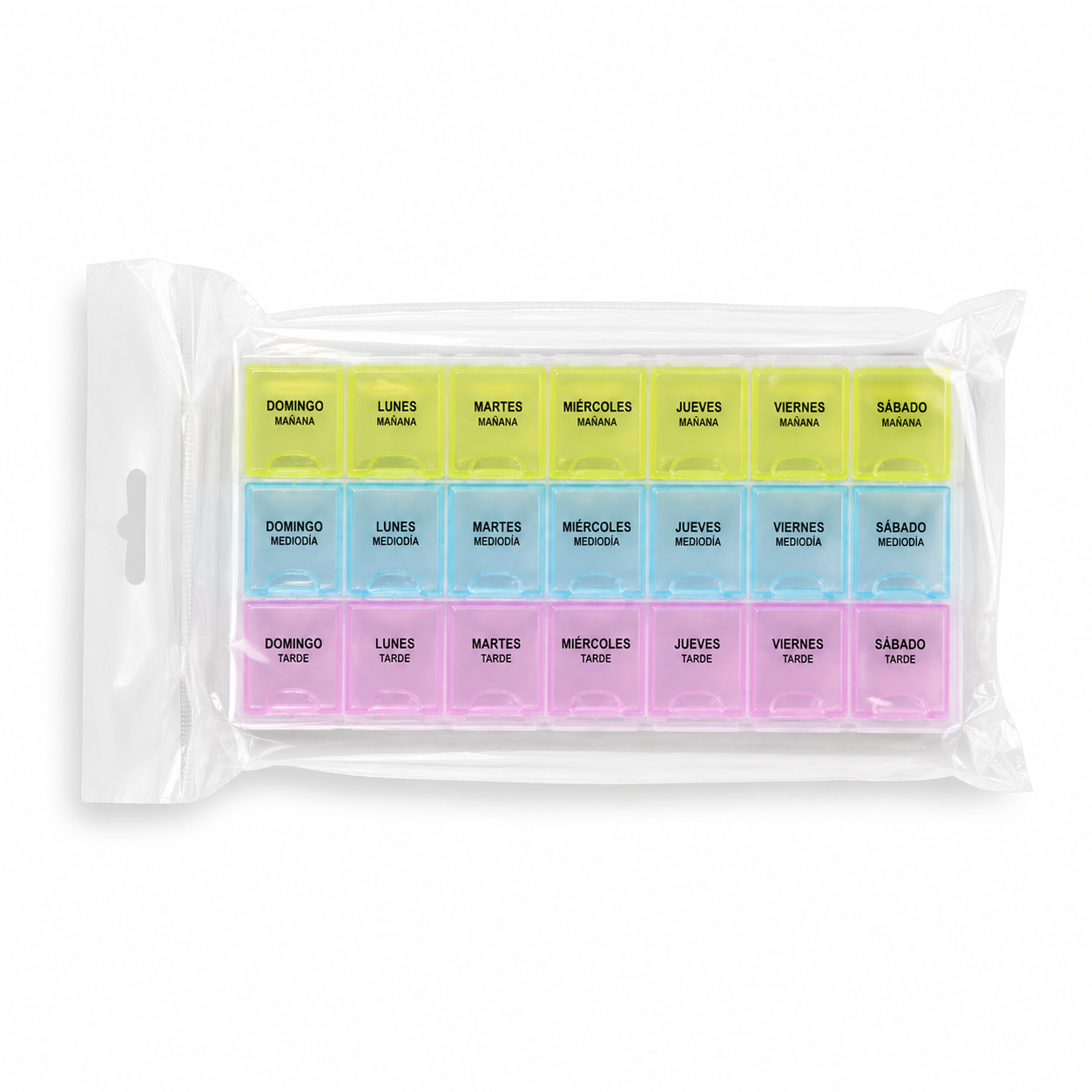 Pastillero Mañana Tarde Noche Organizador Pastillas 3 Tomas - vista 3 del producto