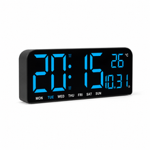 Reloj Despertador Luz Led Digital De Mesa Y Pared Mediano - imagen principal