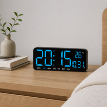 Reloj Despertador Luz Led Digital De Mesa Y Pared Mediano - vista 4 del producto