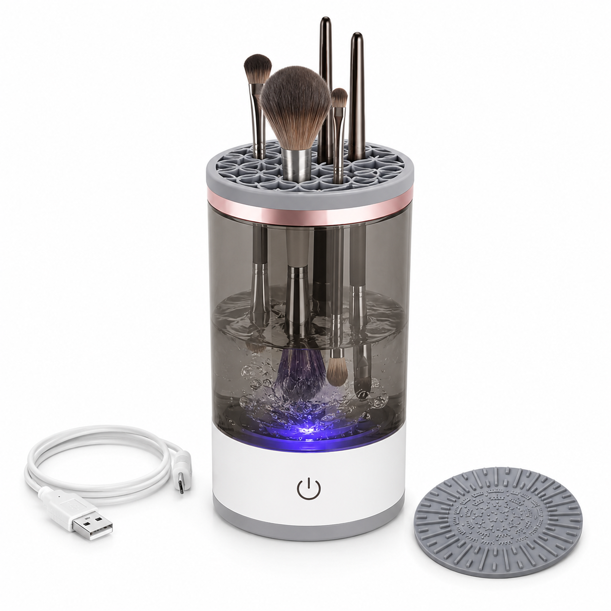 Maquina Limpiadora de Brochas de Maquillaje Lavadora de Pincel - imagen principal