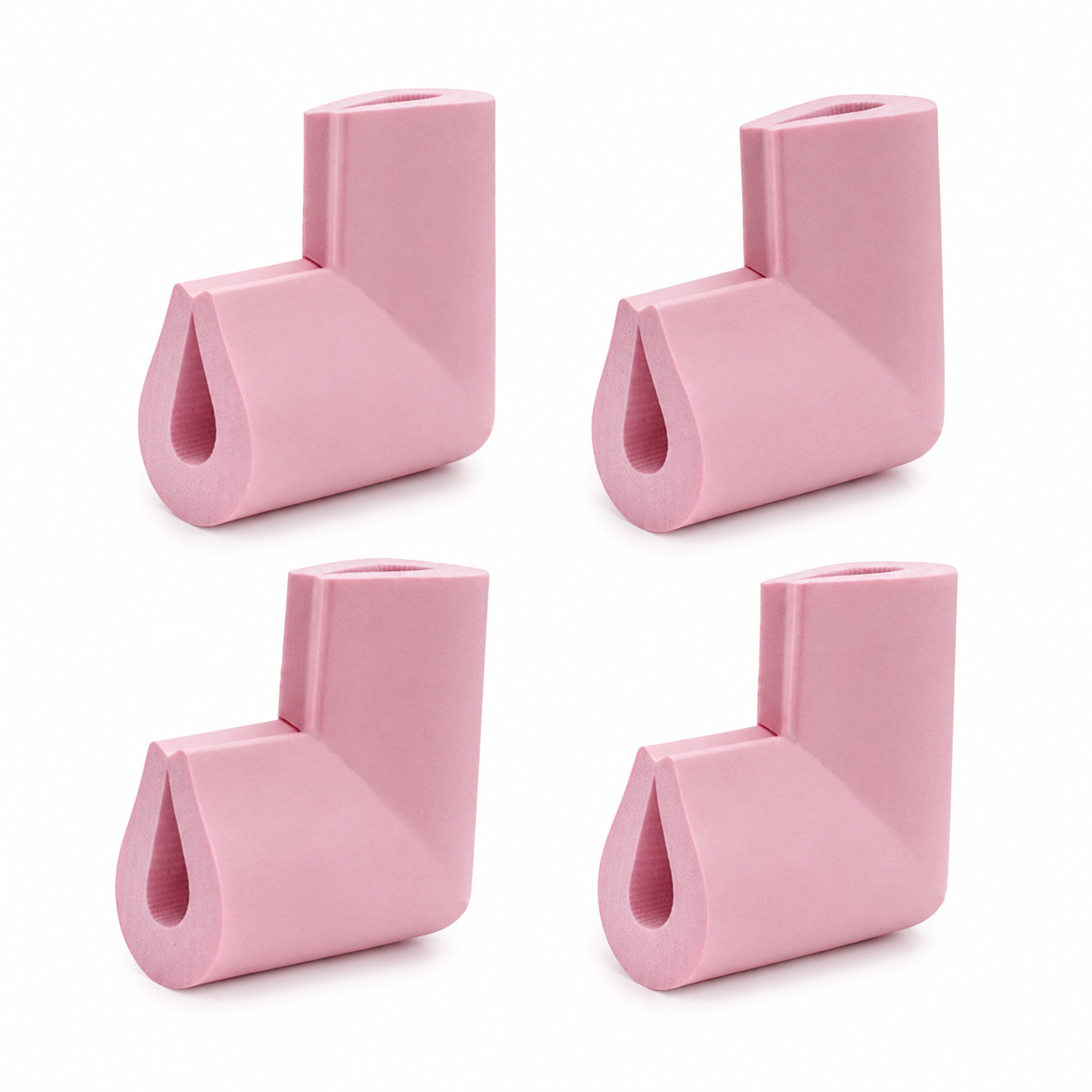 Protección Anti Golpes De Goma Para Esquinas Niños - variante ROSA