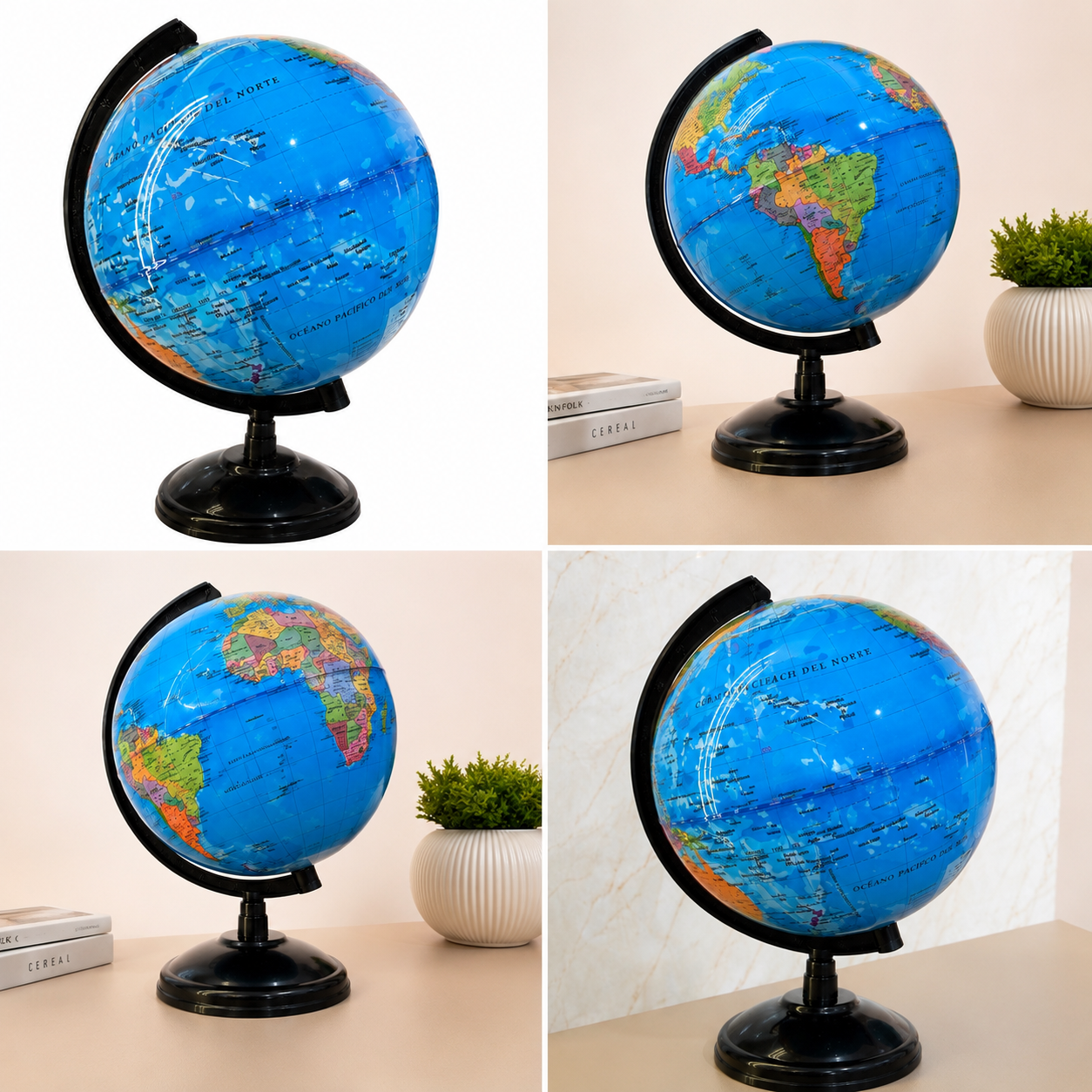 Globo Terráqueo 14x23cm Altura