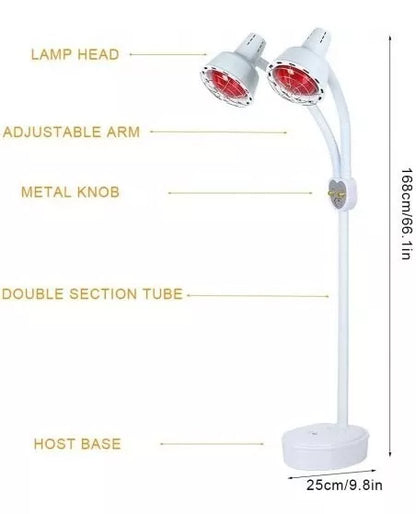 Lampara Doble de Terapia Infrarrojo