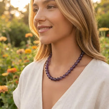 Collar De Piedra Energética Amatista 56 Cm