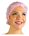 Cofia Gorro Para el Cabello Desechable Rosa 100 Unidades