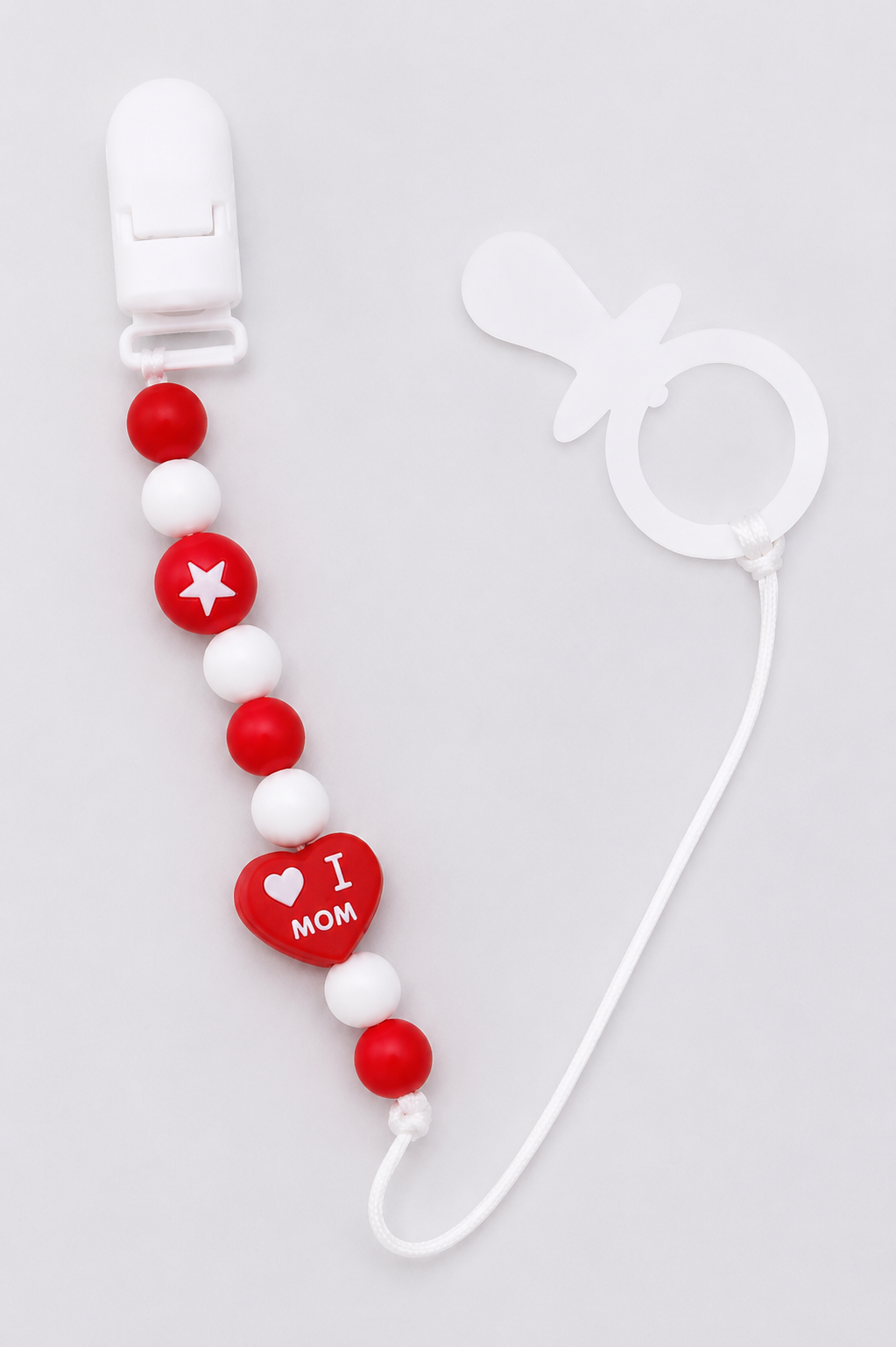 Sujeta Chupete Clip Porta Chupete Silicona Bebe Afirma Tete