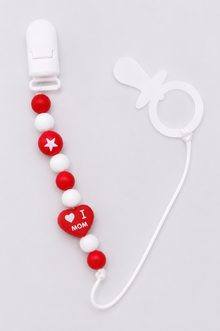 Sujeta Chupete Clip Porta Chupete Silicona Bebe Afirma Tete