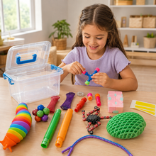 Caja Juguetes Sensoriales Antiestrés Niños 17 Pzas