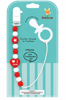 Sujeta Chupete Clip Porta Chupete Silicona Bebe Afirma Tete