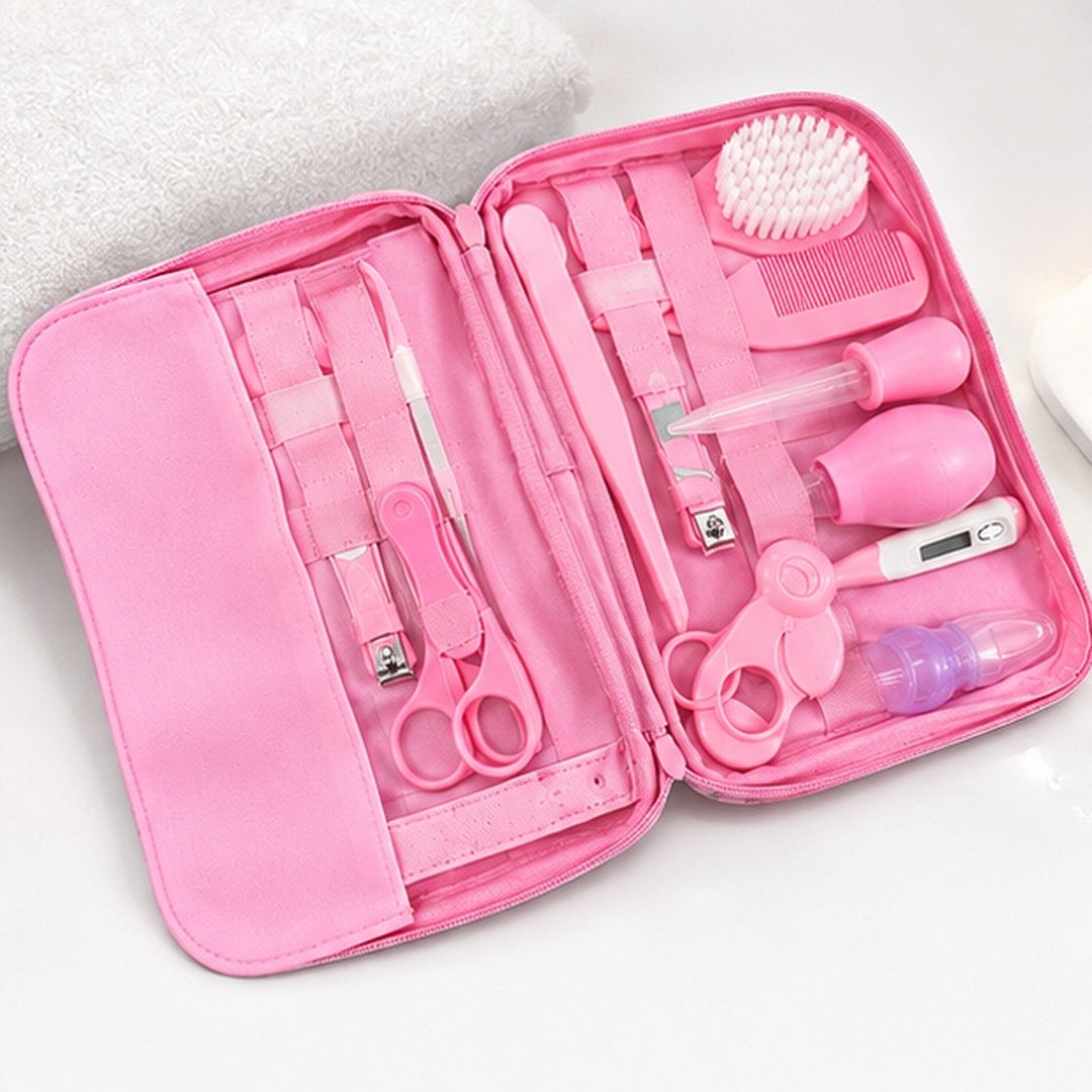 Kit De Cuidado E Higiene Para Bebés Recién Nacidos 13 Piezas Rosa - detalle del producto