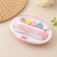 Lima De Uñas A Pilas Para Bebé Juego De 6 Piezas - Rosa