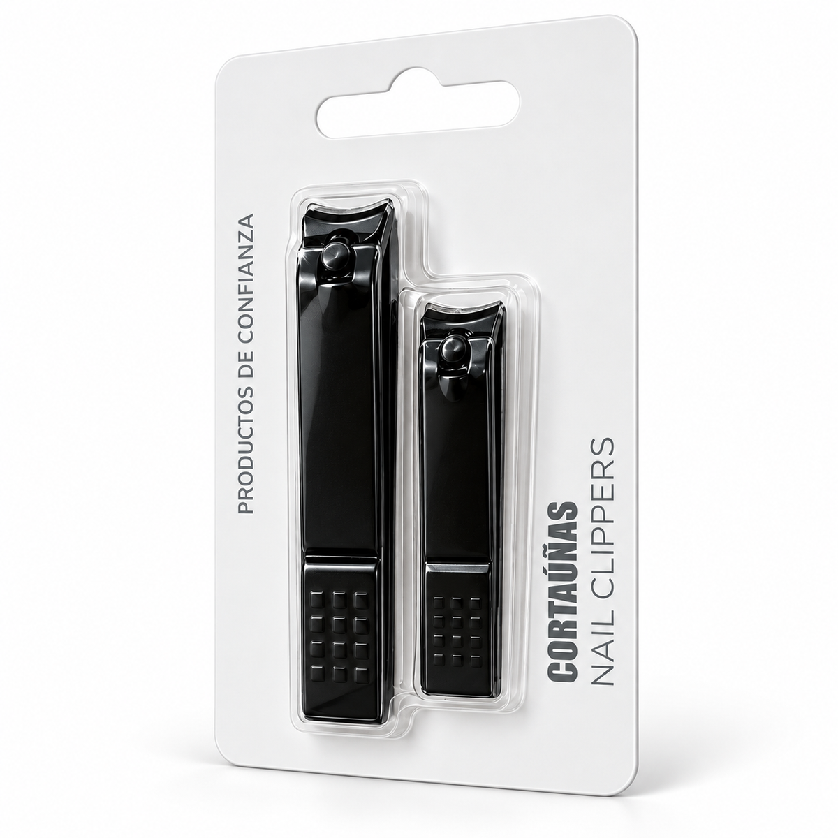 Set de 2 Cortauñas Negro Mate