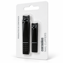 Set de 2 Cortauñas Negro Mate