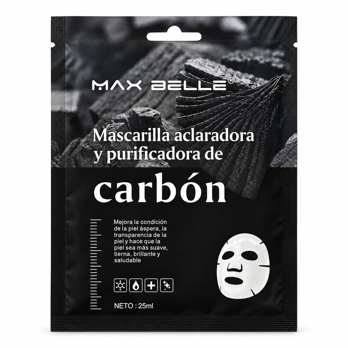 Mascarilla Facial de Carbón Max Belle
