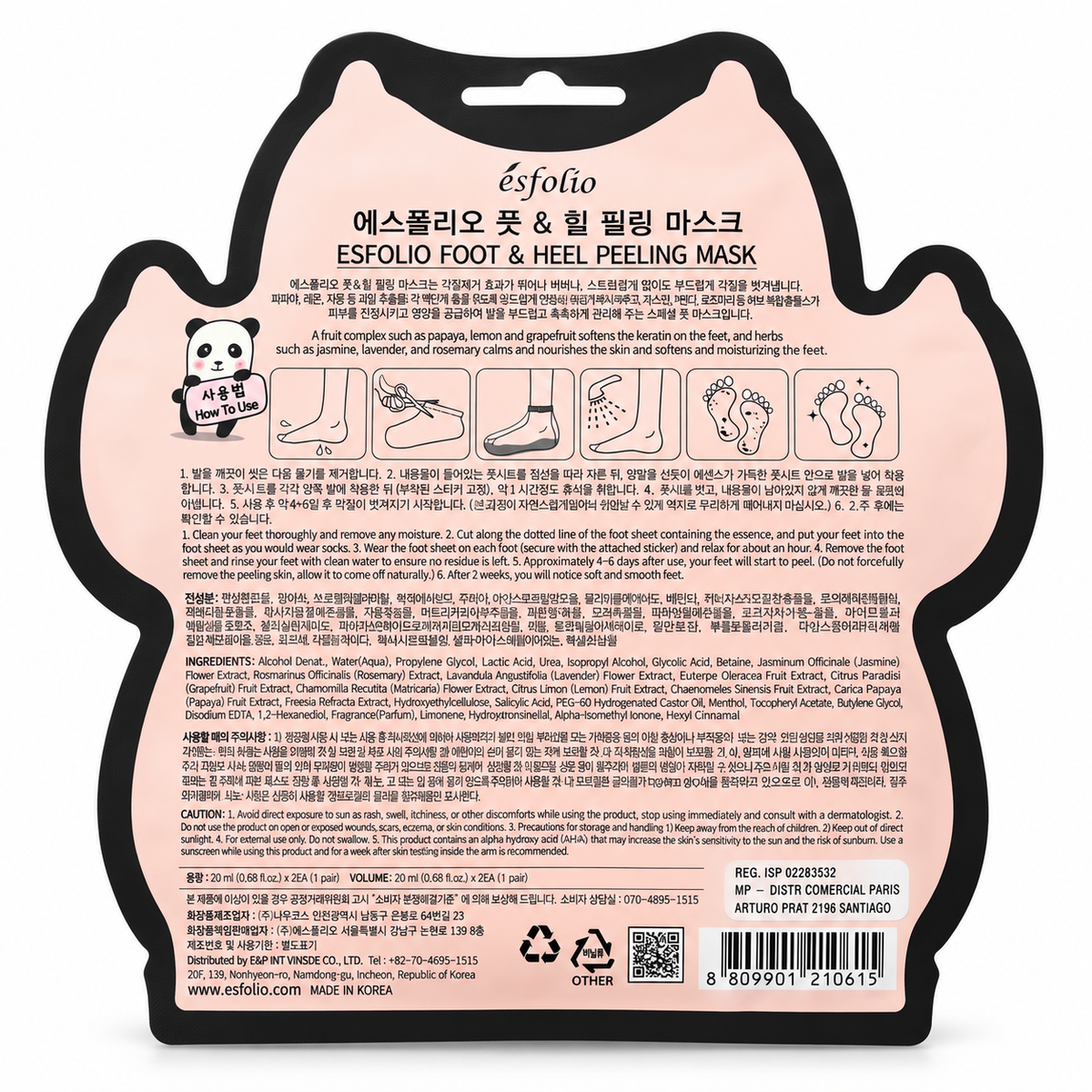 Mascarilla Peeling para Pies Esfolio Foot & Heel 20 ml