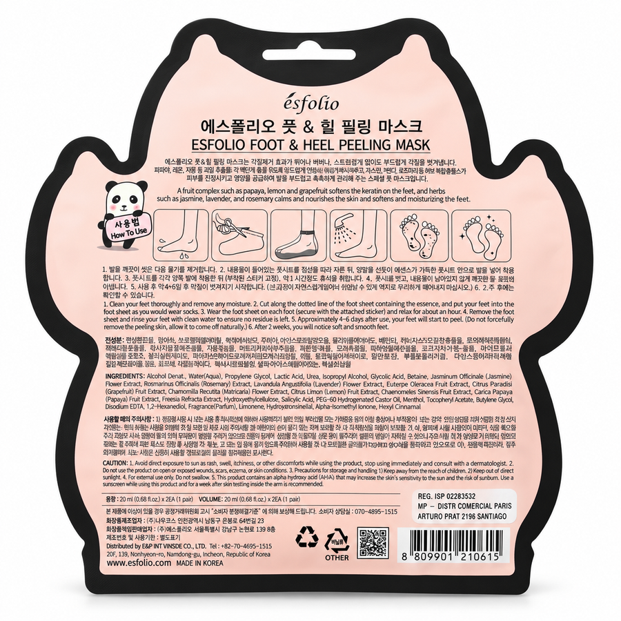 Mascarilla Peeling para Pies Esfolio Foot & Heel 20 ml