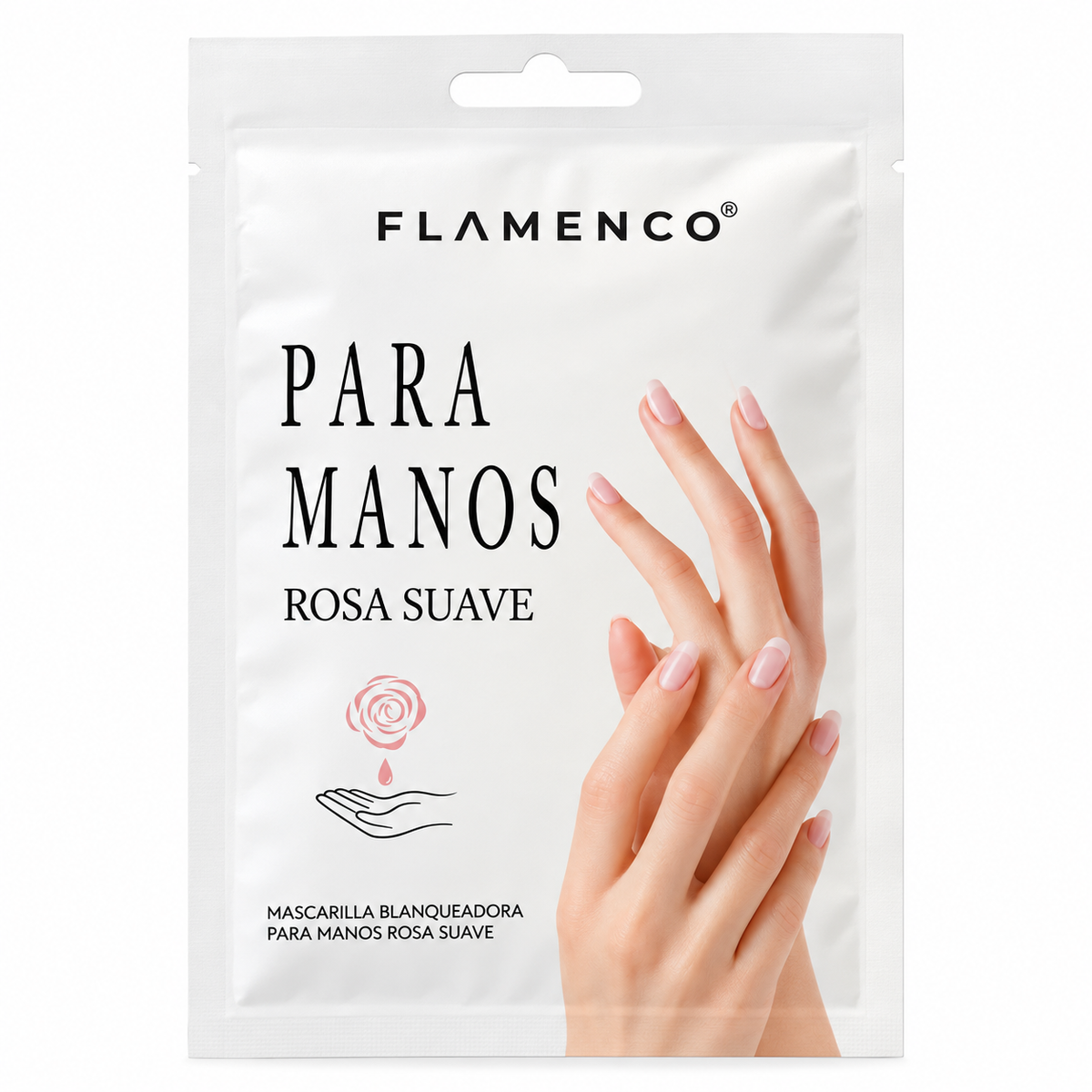 Mascarilla Cosmética para Manos Flamenco Rosa Suave