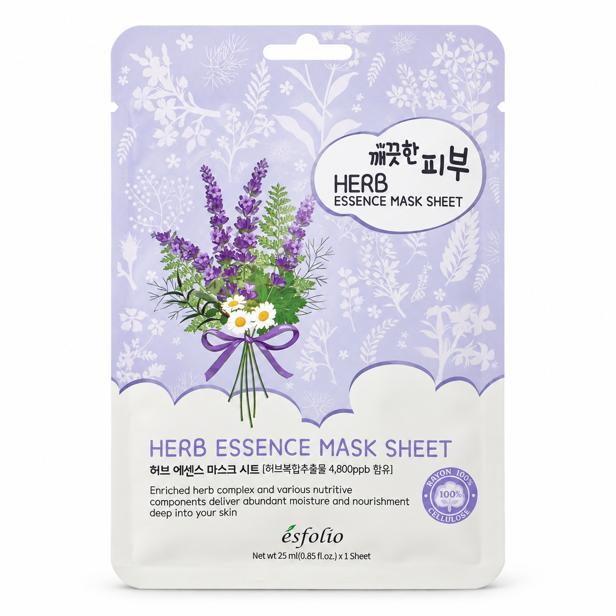 Mascarilla Facial Coreana Esfolio Herb Essence
