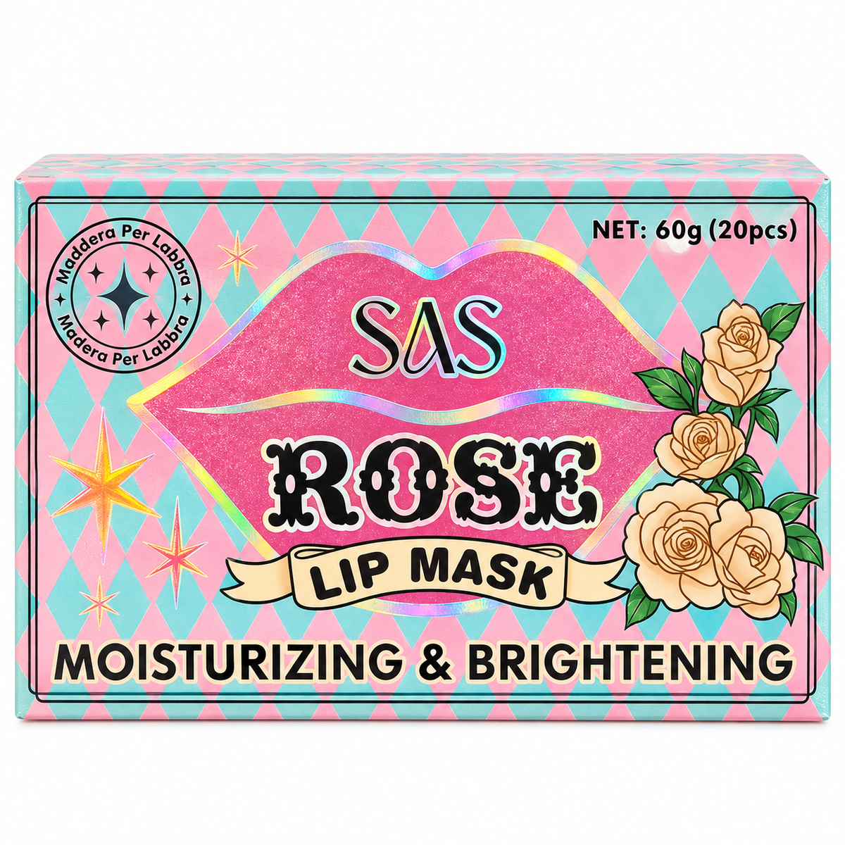 Mascarillas de Labios SAS Rose 20 Unidades