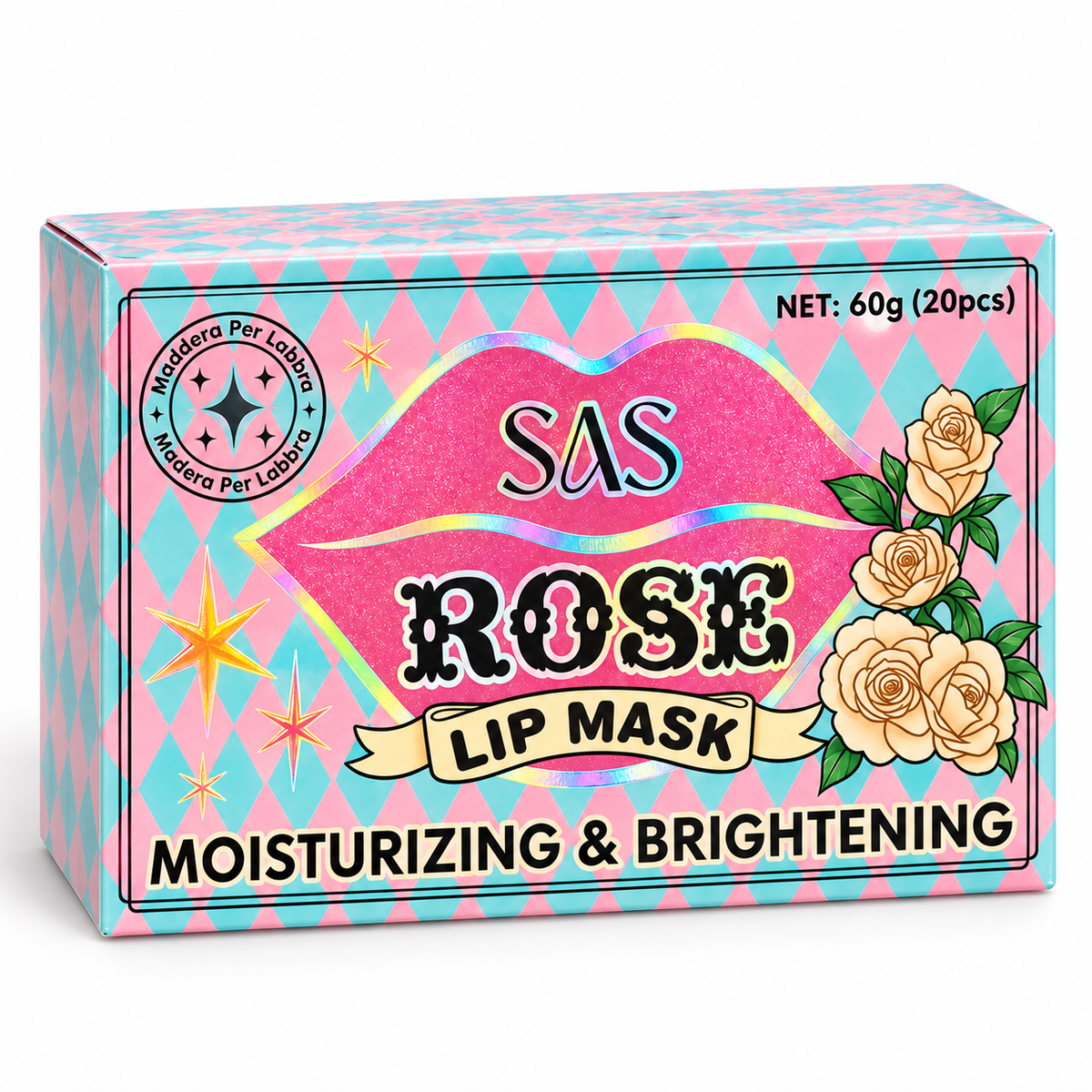 Mascarillas de Labios SAS Rose 20 Unidades