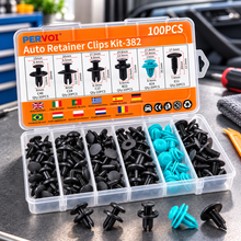 Kit de 100 Clips Retenedores para Auto 382