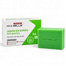Jabón en Barra Max Belle  Anti-Granitos  para Rostro y Cuerpo