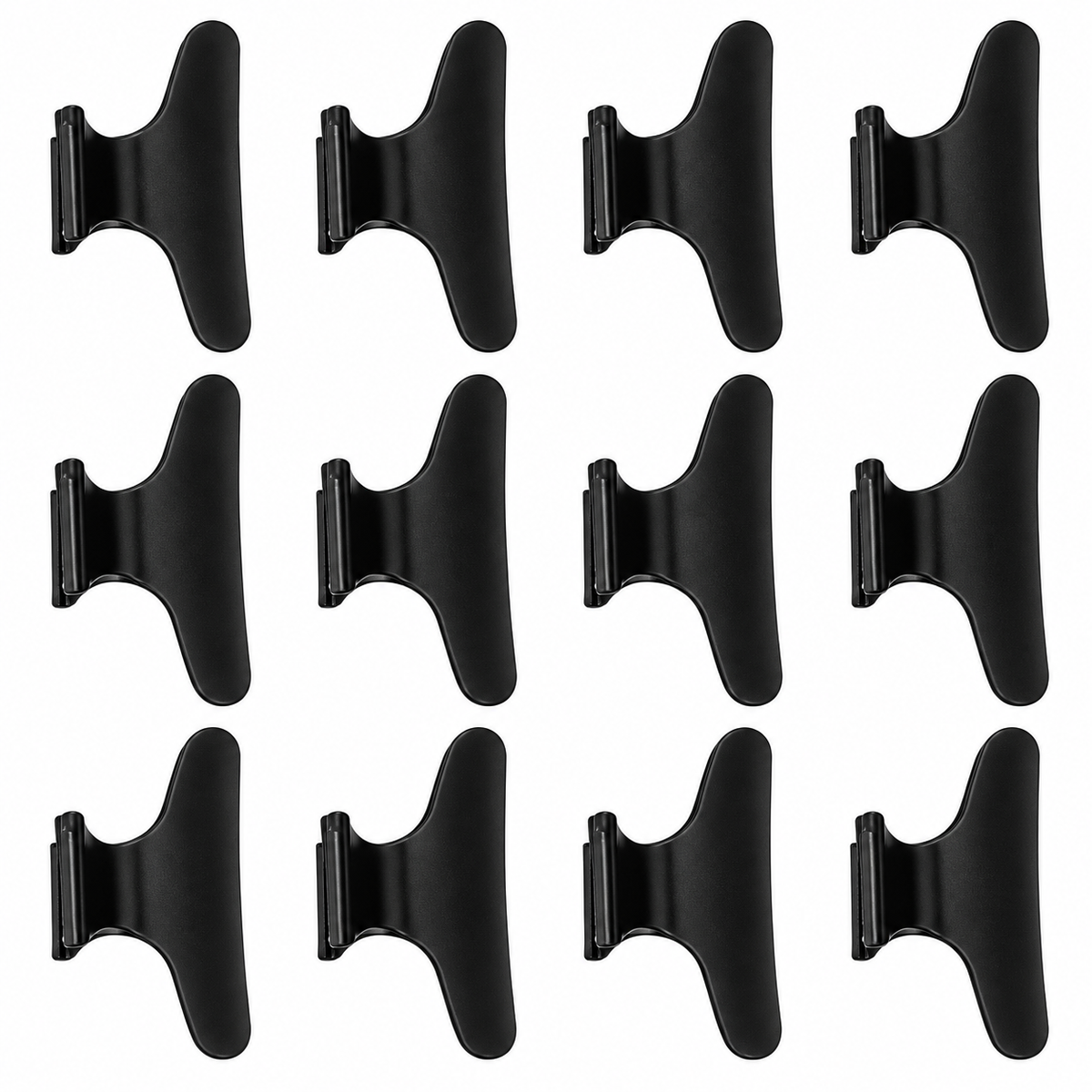 Set de 12 Ganchetas para Cabello Negras