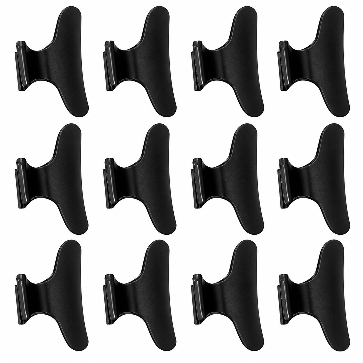 Set de 12 Ganchetas para Cabello Negras