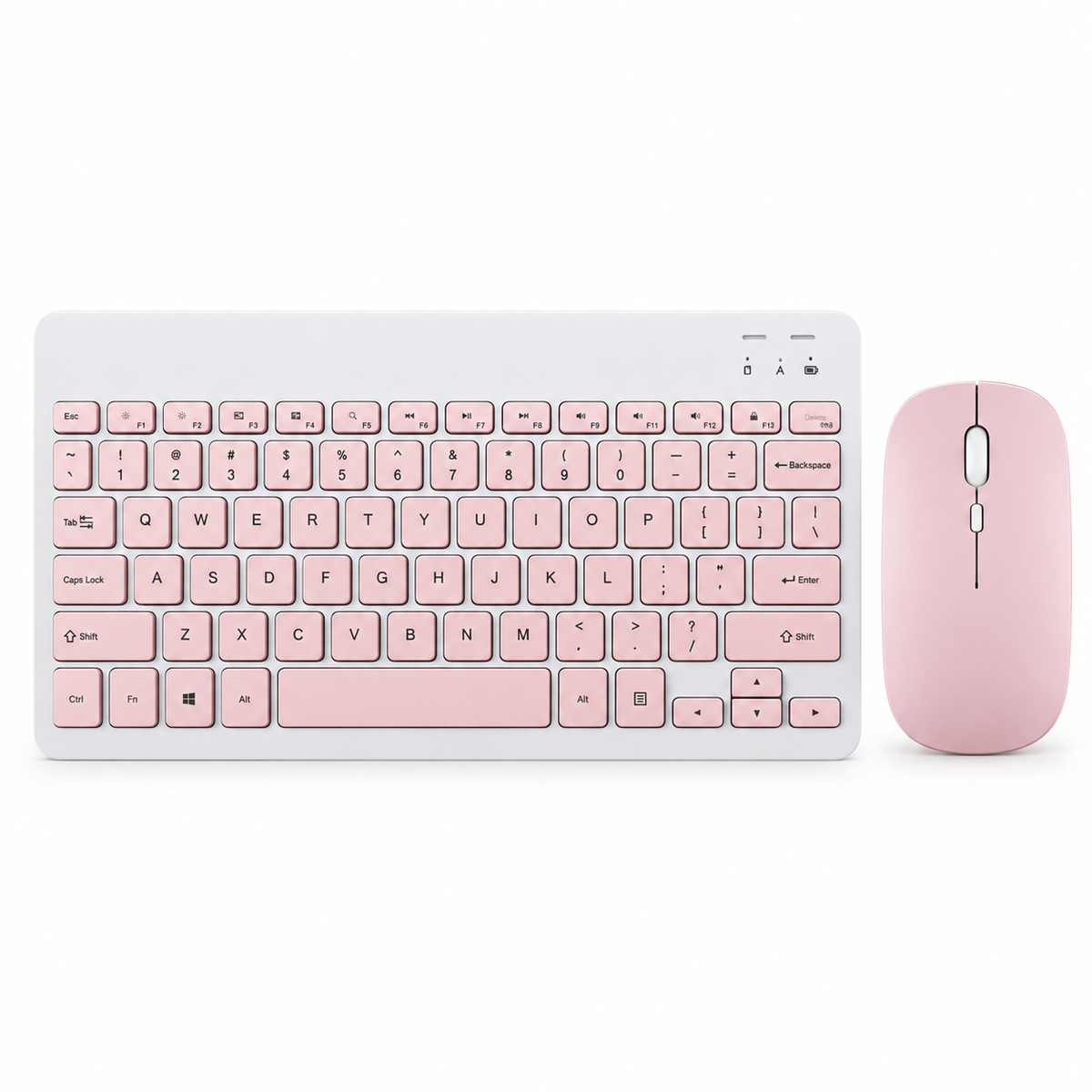 Kit Teclado y Mouse Yelandar AN-030 Rosa para Laptop y Tablet
