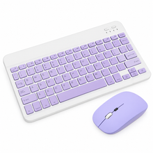 Kit Teclado y Mouse Yelandar AN-030 Lila para Laptop y Tablet