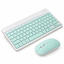Kit Teclado y Mouse Yelandar AN-030 Turquesa para Laptop y Tablet