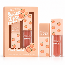 Set Exfoliante Labial + Lip Oil Beauty Creations Sweet Dose Peach