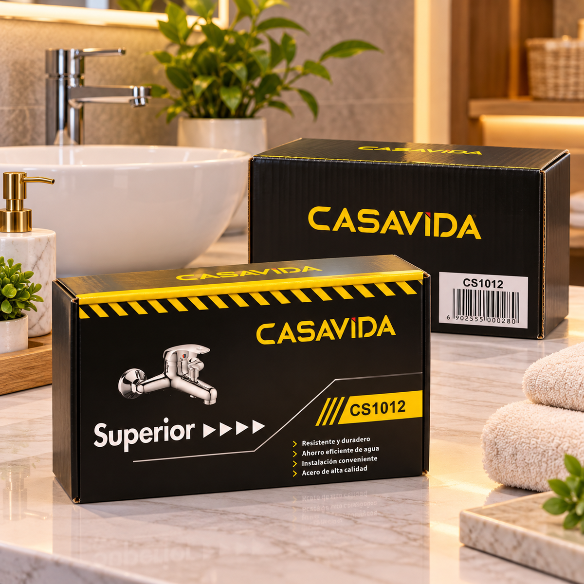 Llave Monomando CasaVida CS1012 Cromada para Tina y Ducha