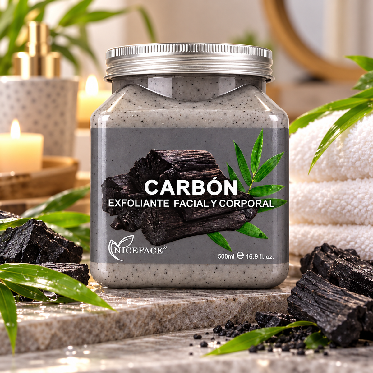 Exfoliante de Carbón Facial y Corporal
